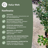 Hanfmatte – perfekter Winterschutz für Pflanzen und Trittschalldämmung im Haus 500 g/m² – HaGa-Welt