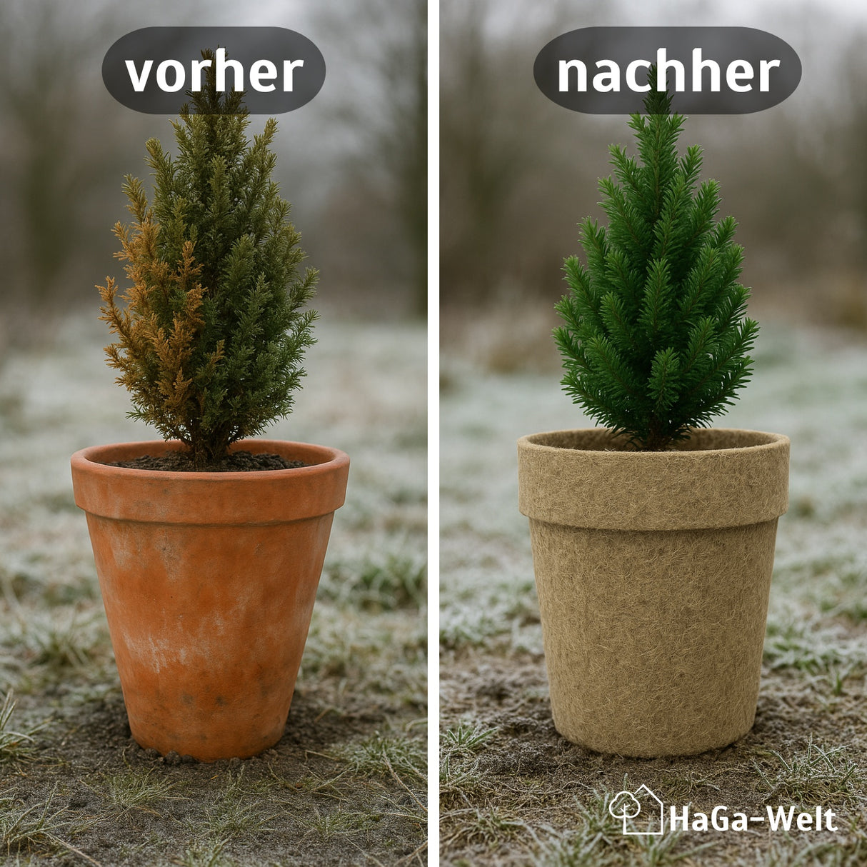 Hanfmatte – perfekter Winterschutz für Pflanzen und Trittschalldämmung im Haus 500 g/m² – HaGa-Welt
