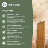Holzpfahl, KDI grün – widerstandsfähig für den Zaun- und Gartenbau – HaGa-Welt