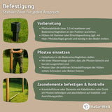 Holzpfosten, KDI-braun – Zaunpfosten für Ihren Gartenzaun – HaGa-Welt