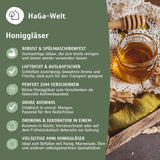 Mini Honiggläser - kleine Gläser mit Deckel, leicht zu befüllen, luftdicht verschlossen – HaGa-Welt