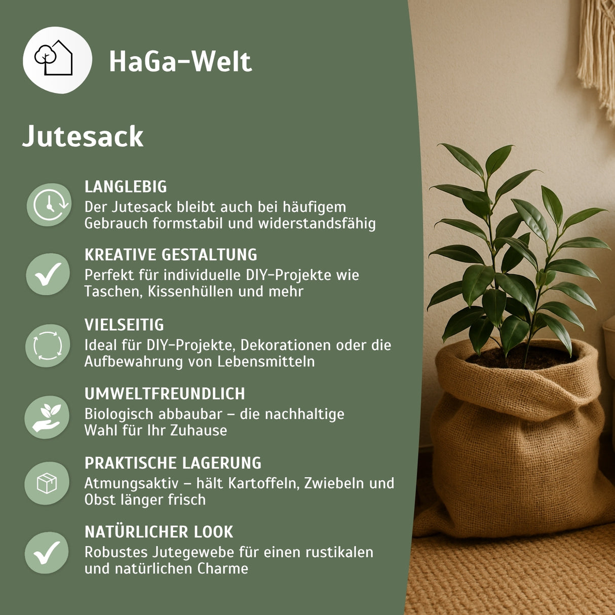 Jutesack – von kreativem DIY zur praktischen Lagerung – HaGa-Welt