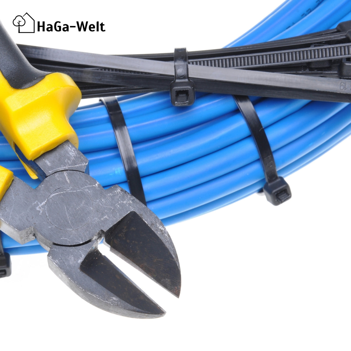 Kabelbinder, 100 Stück, 300 mm x 3,6 mm, für vielfältige Befestigungsmöglichkeiten – HaGa-Welt