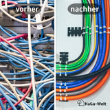 Kabelbinder, 100 Stück, 140 mm x 3,6 mm, für vielfältige Befestigungsmöglichkeiten – HaGa-Welt