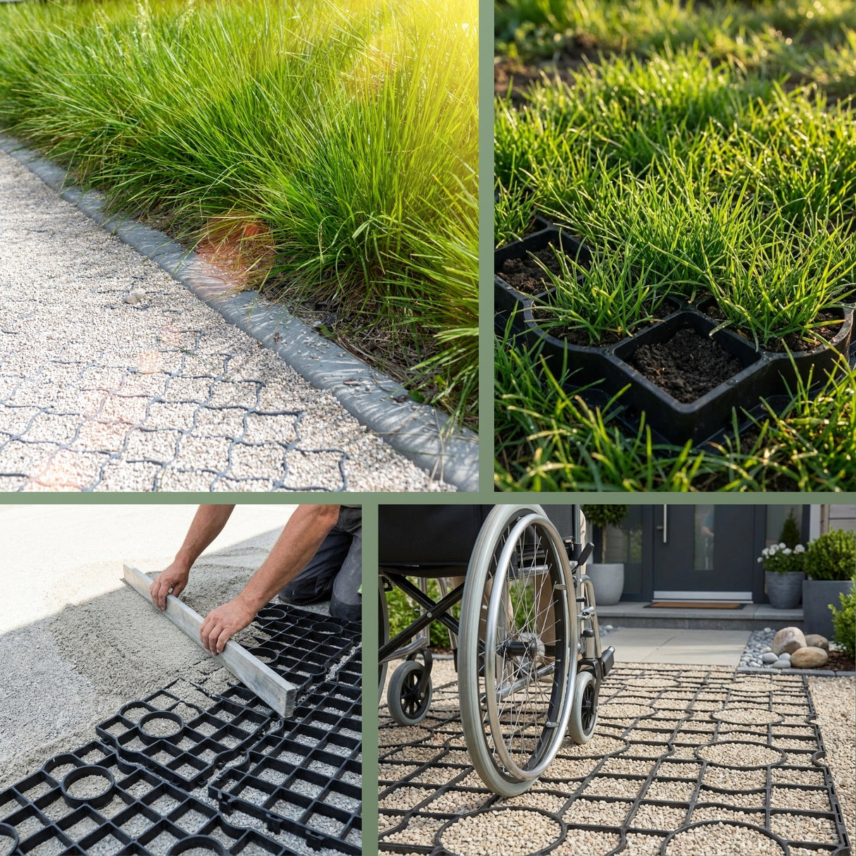 Kiesgitter – stabile Rasengitterplatten, schnell und einfach verlegt
