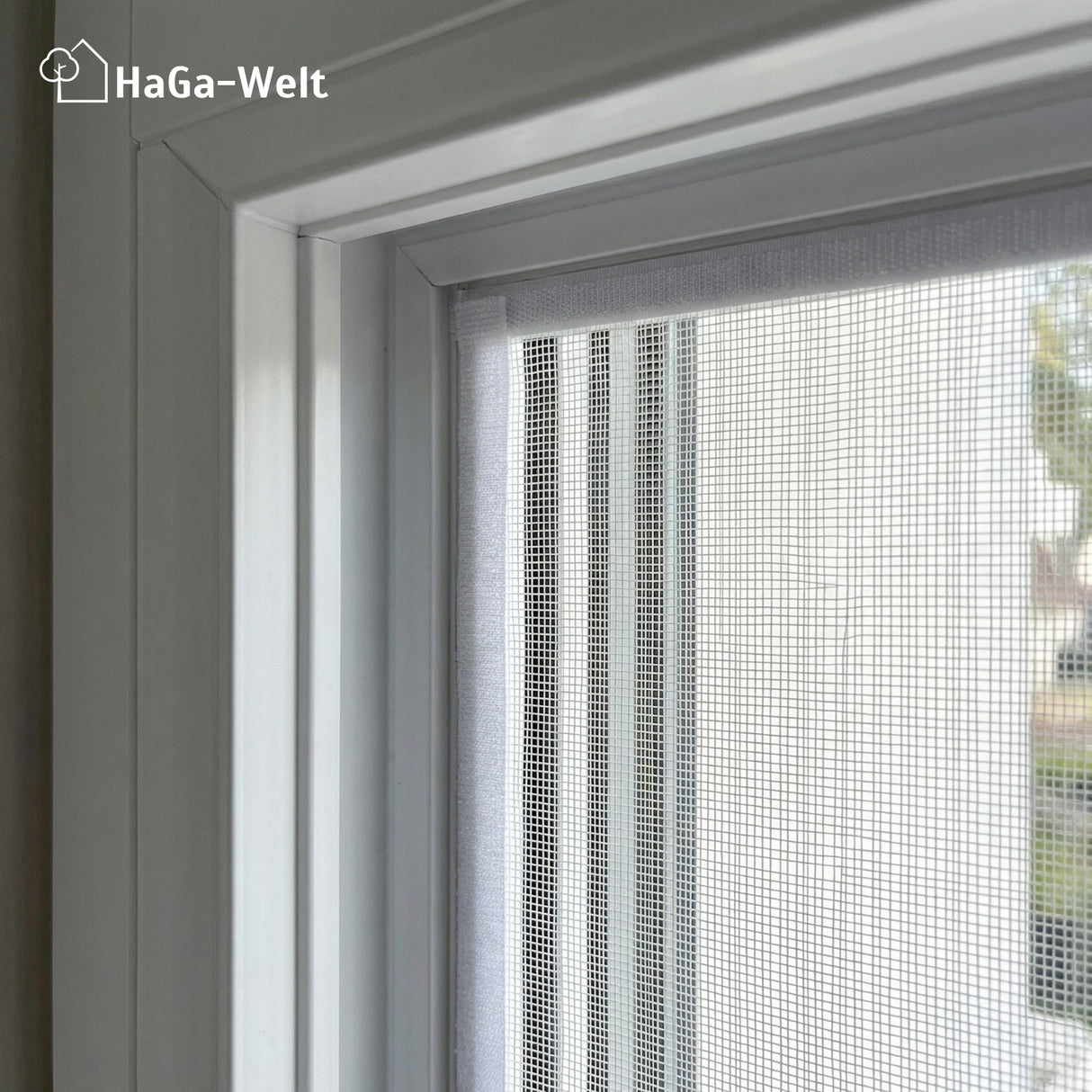 Klettband für Fliegengitter – selbstklebend für sicheren Halt an Fenster und Türen – HaGa-Welt