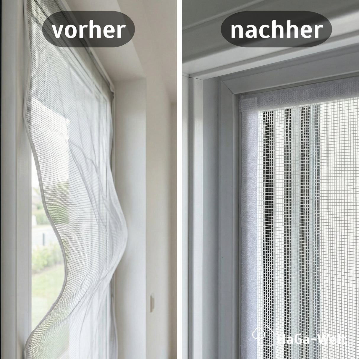 Klettband für Fliegengitter – selbstklebend für sicheren Halt an Fenster und Türen – HaGa-Welt