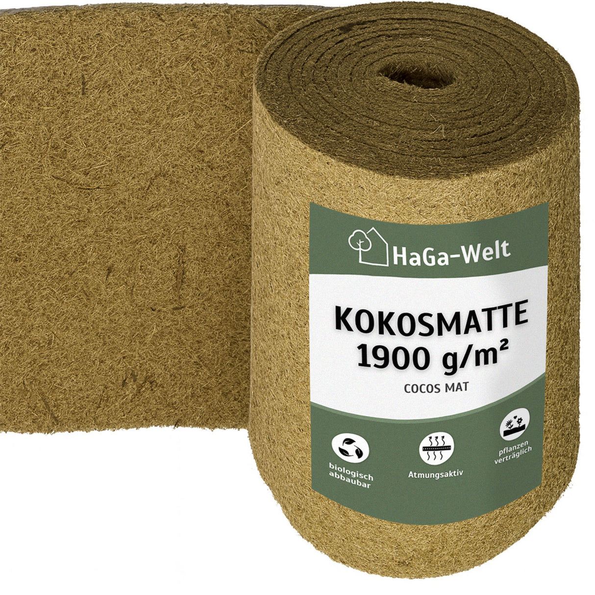 Kokosmatte 1900g/m² – langlebig dank Naturlatex – HaGa-Welt