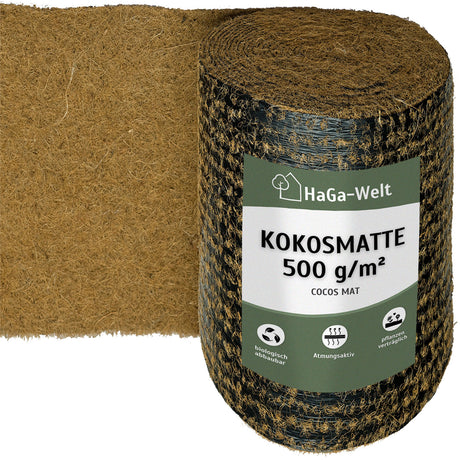 Kokosmatte 500g/m² – Frostschutz mit biologisch abbaubarer Folie – HaGa-Welt