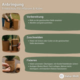 Kokosmatte 0,5 m Breite – Winterschutz beidseitig mit Naturlatex – HaGa-Welt