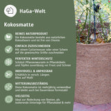 Kokosmatte 0,5 m Breite – Winterschutz beidseitig mit Naturlatex – HaGa-Welt