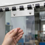 4 Stück Linsenschrauben + Mutter M5 x 12mm für PVC-Lamellenvorhang – HaGa-Welt