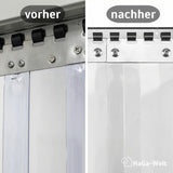 4 Stück Linsenschrauben + Mutter M5 x 12mm für PVC-Lamellenvorhang – HaGa-Welt