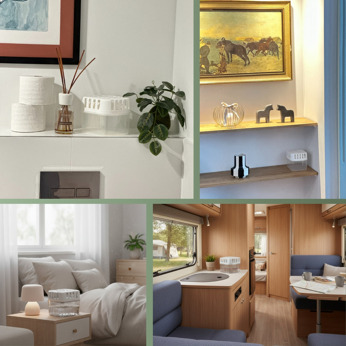 Kit déshumidificateur avec recharges - Bon climat intérieur pour les pièces jusqu'à 36 m²
