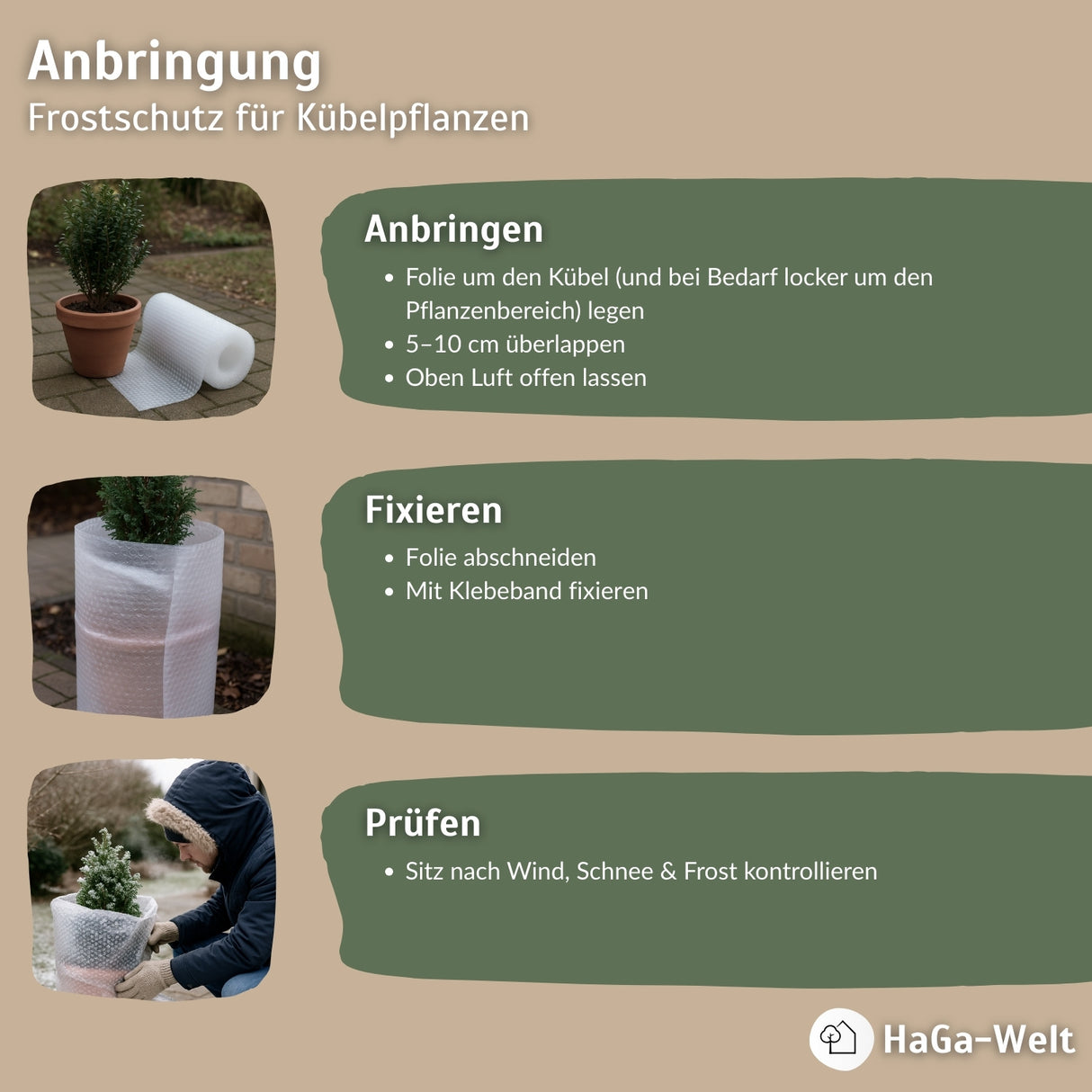 Luftpolsterfolie 1,2 m Breite 2-lagig – Vielseitiger Schutz für Pflanzen und empfindliche Gegenstände – HaGa-Welt
