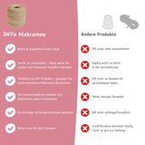 Makramee Garn – gedrehtes Baumwollgarn für tolles Makramee – HaGa-Welt