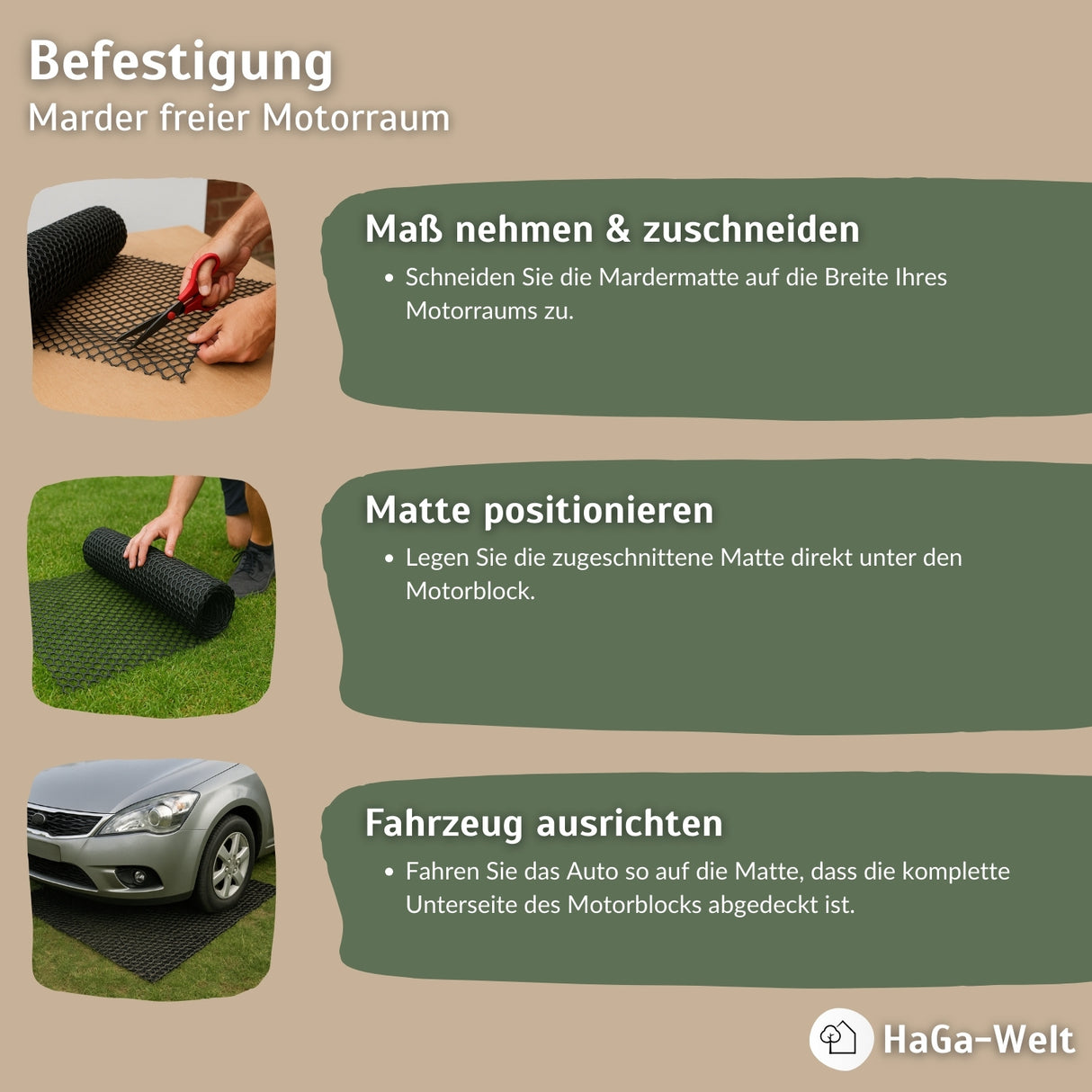 Mardermatte – schneller Marderschutz für Ihr Auto – HaGa-Welt