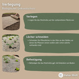 Mulchvlies aus Schafwolle – aus 100 % Schafwolle, biologisch abbaubar