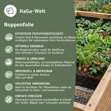 Noppenfolie – vielseitig, als Drainage im Hochbeet oder als Abdichtung beim Hausbau – HaGa-Welt