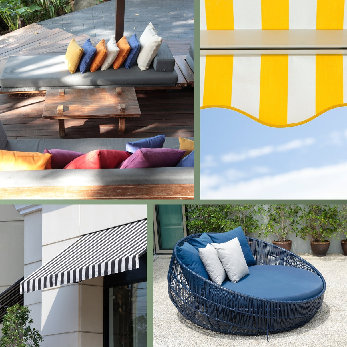Tissu d'extérieur (vendu au mètre) – tissu déperlant pour l'extérieur