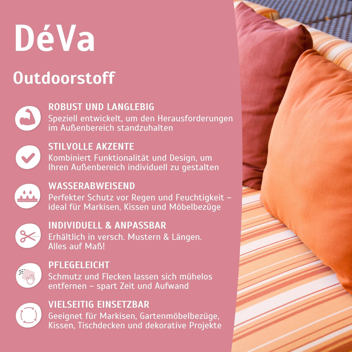 Outdoor Stoff Meterware – wasserabweisender Stoff für draußen – HaGa-Welt