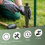 Bodeneinschlaghülse für Kunststoff-Pfähle PET Bodenhülse graphit – HaGa-Welt