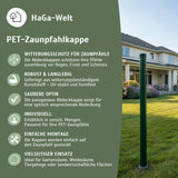 Abdeckkappe für Kunststoffpfähle Ø 3,8cm Zaunkappe – HaGa-Welt