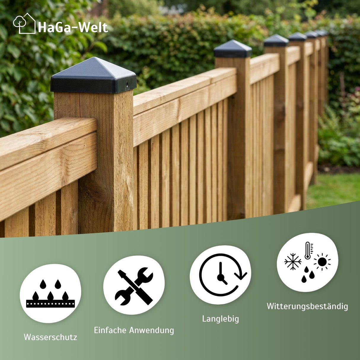 Post cap for wooden posts Fence cap Post cover