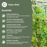 Rankhilfe Masche 140mm Ranknetz für Kletterpflanzen grün – HaGa-Welt