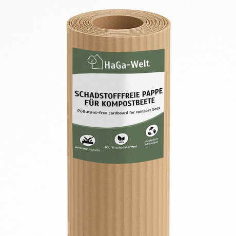 Schadstofffreie Pappe für Kompostbeete – 100 % kompostierbar, kein Unkraut mehr entfernen – HaGa-Welt