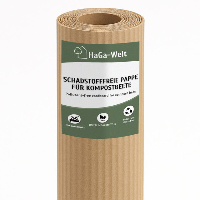 Schadstofffreie Pappe für Kompostbeete – 100 % kompostierbar, kein Unkraut mehr entfernen – HaGa-Welt