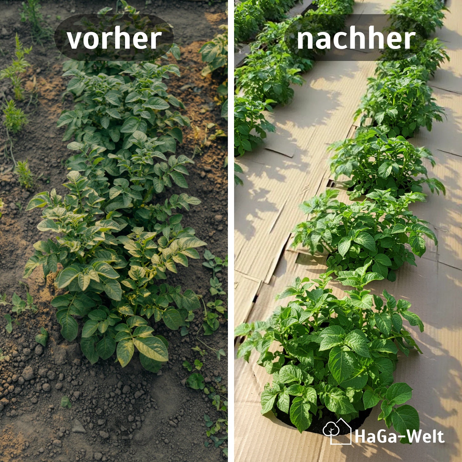 Schadstofffreie Pappe für Kompostbeete – 100 % kompostierbar, kein Unkraut mehr entfernen – HaGa-Welt