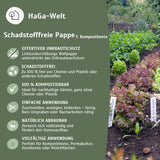 Schadstofffreie Pappe für Kompostbeete – 100 % kompostierbar, kein Unkraut mehr entfernen – HaGa-Welt