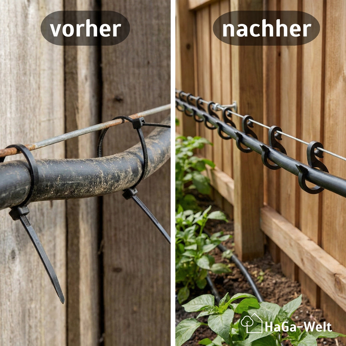 Schlauchhalter – die perfekte Aufhängung von Tropfschläuchen – HaGa-Welt