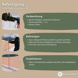 Schneefanggitter 1,2m Höhe Schutzzaun Schneezaun in versch. Längen – HaGa-Welt