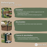 Privacy screen fence panel made of PE rattan