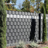 Privacy screen fence panel made of PE rattan