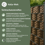 Privacy screen fence panel made of PE rattan