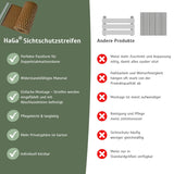 Privacy screen fence panel made of PE rattan