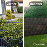 Privacy screen fence panel made of PE rattan