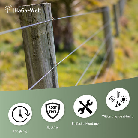 Fil de tension 3 mm pour clôture grillagée