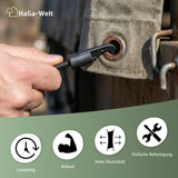 Spanngummi mit Haken – sehr elastisch, für vielfältige Befestigungsmöglichkeiten – HaGa-Welt