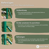 Strebenschelle rund Ø3,8cm Befestigungsschelle für Zaunbau in grün – HaGa-Welt