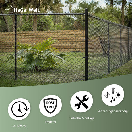 Strebenschelle rund Ø3,8cm Befestigungsschelle für Zaunbau in grün – HaGa-Welt