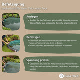 Premium Teichnetz – extra feinmaschig, perfekt als Pool Abdecknetz und Laubnetz für Teiche – HaGa-Welt