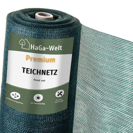 Premium Teichnetz – extra feinmaschig, perfekt als Pool Abdecknetz und Laubnetz für Teiche – HaGa-Welt