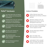 Premium Teichnetz – extra feinmaschig, perfekt als Pool Abdecknetz und Laubnetz für Teiche – HaGa-Welt