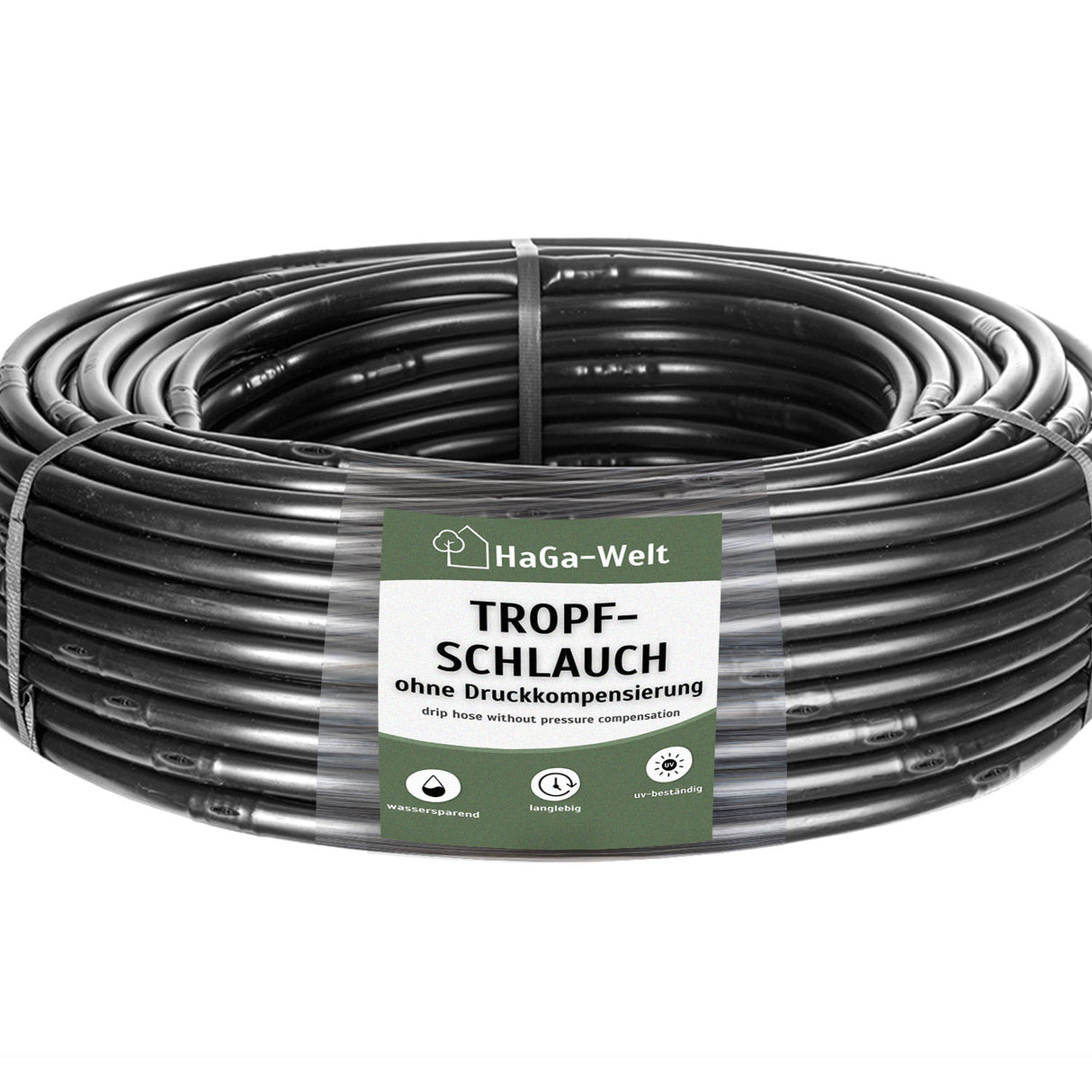 Tropfschlauch 16mm ohne Druckkompensierung Perlschlauch Gartenbewässerung schwarz Meterware – HaGa-Welt