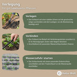 Tropfschlauch ohne Druckkompensation schwarz 16mm – HaGa-Welt