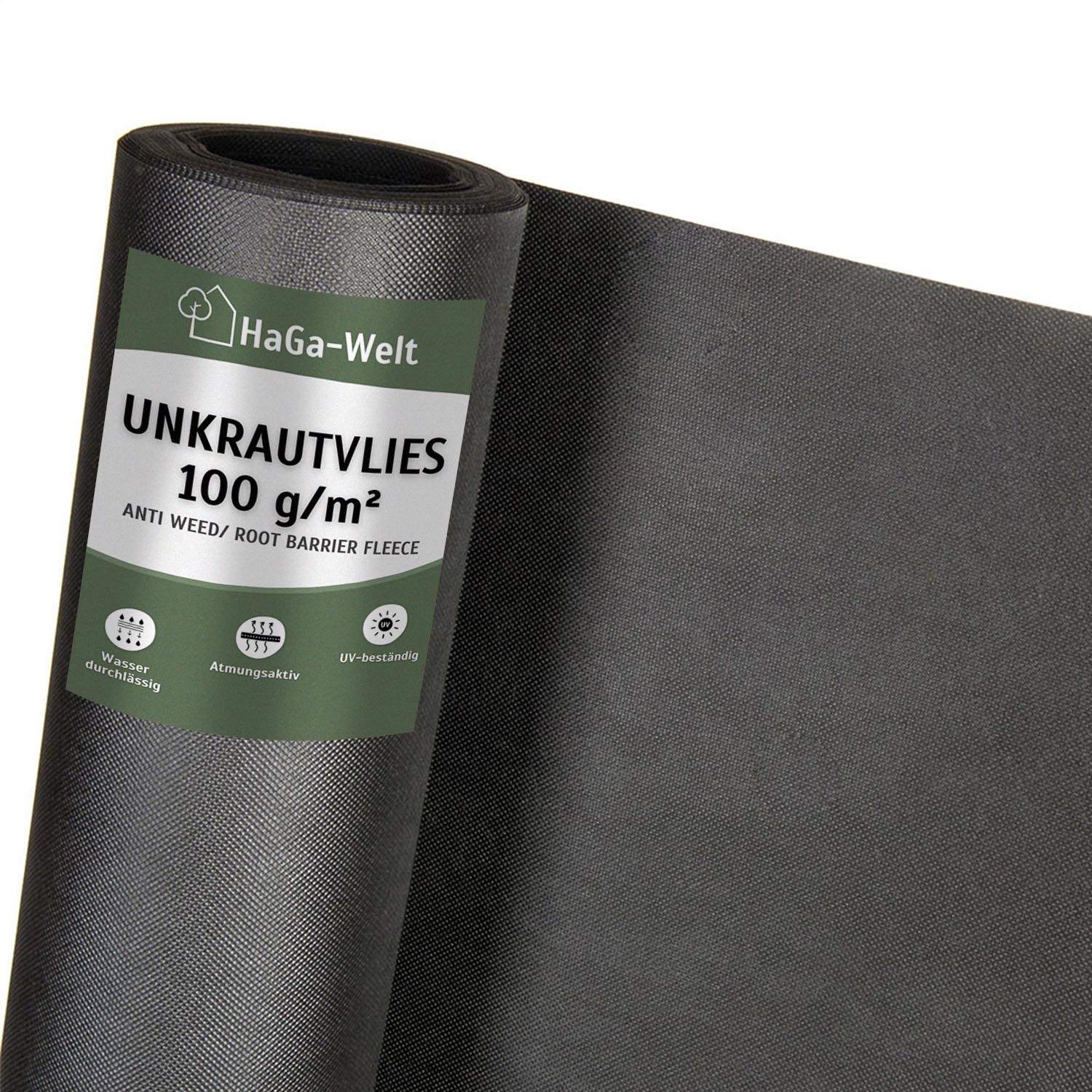 Unkrautvlies 100g/m² – wasserdurchlässig & UV-beständig